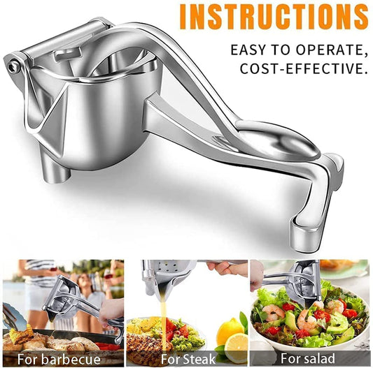 Manual Fruit Hand Press Juicer Aluminum