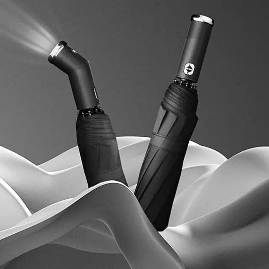 Torch Handle with Auto Open and Close Button Umbrella