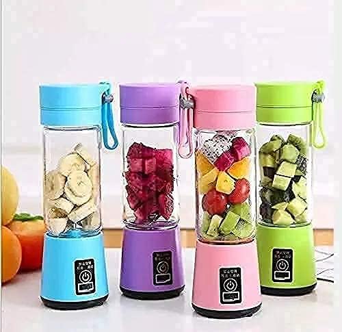 6 Blade Usb Rechargeable Fruit Juicer for Gym, Office, School, Outdoor, Picnic, Travel