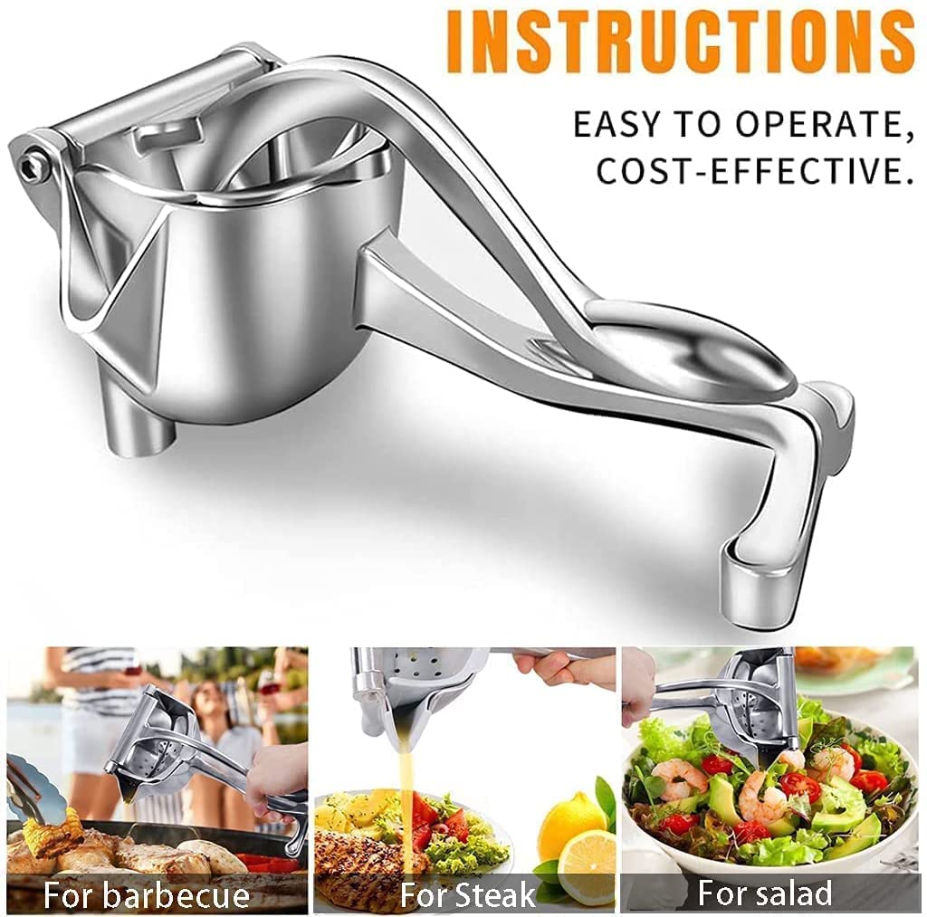 Manual Fruit Hand Press Juicer Aluminum