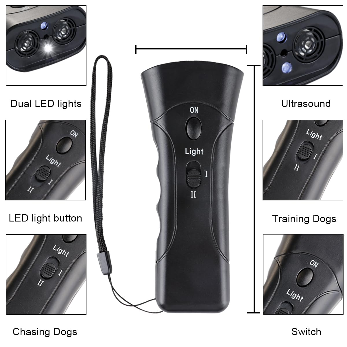 Super Ultrasonic Dog Chaser,Training Dog Banish Dog Machine,Stop Animals Attacks Aggression