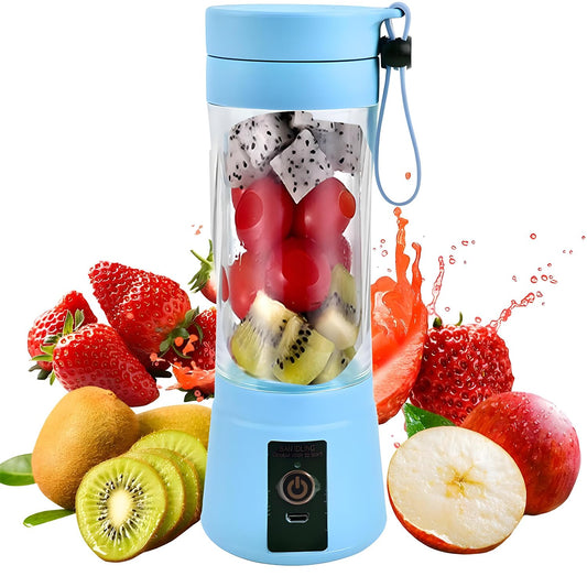6 Blade Portable Electric Mini USB Bottle Juicer Blender