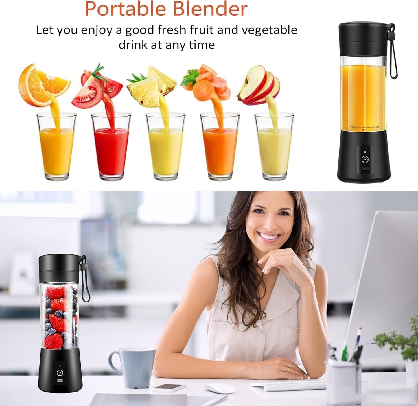 Juice Mixer Bottle USB Rechargeable  Fruit Juice Machine