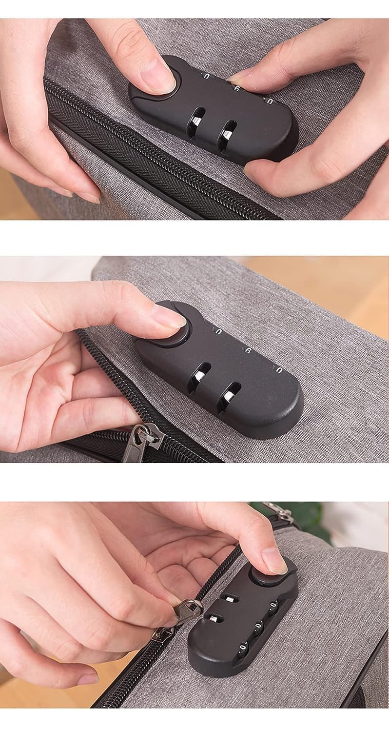 Secure Document Bag with Combination Lock