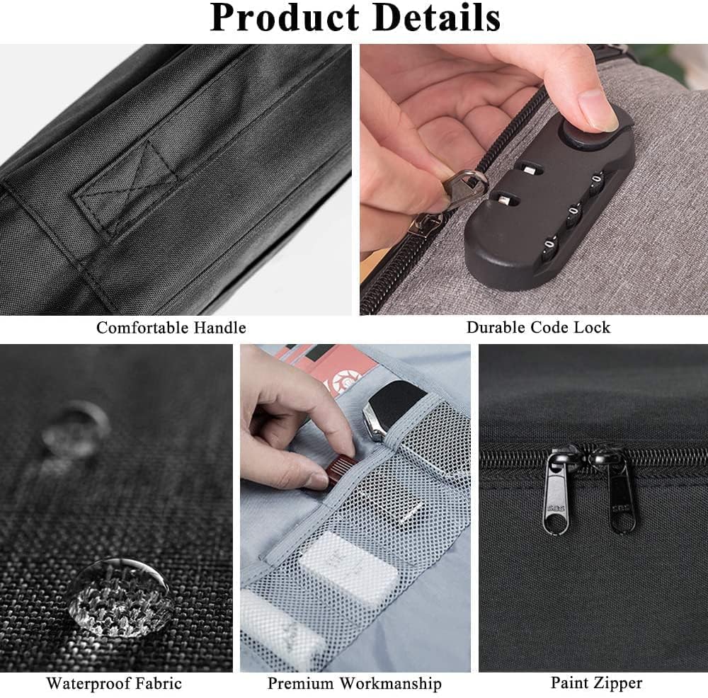 Secure Document Bag with Combination Lock