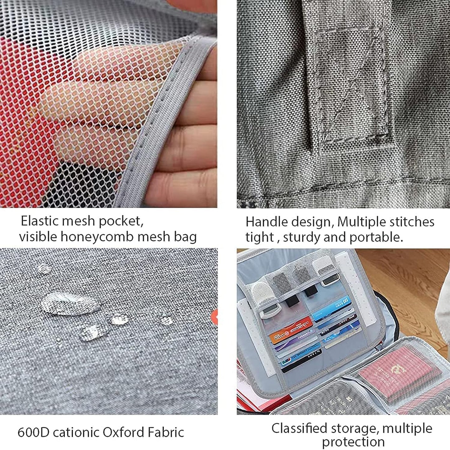 Secure Document Bag with Combination Lock