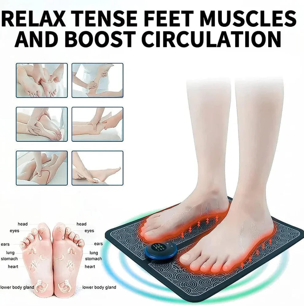Foot Massager Pain Relief Wireless Electric EMS Massage Machine