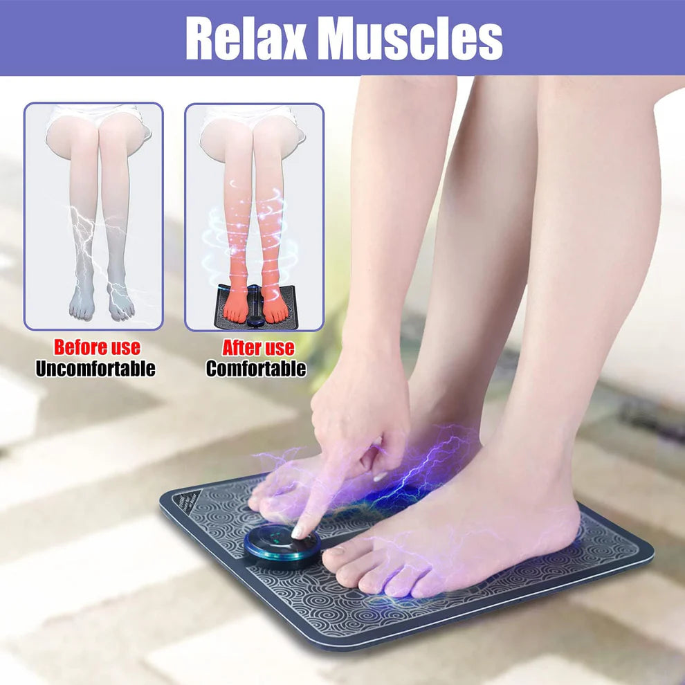 Foot Massager Pain Relief Wireless Electric EMS Massage Machine